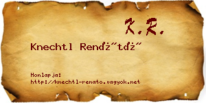 Knechtl Renátó névjegykártya
