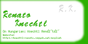 renato knechtl business card